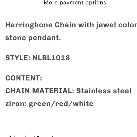 NEW! Lucca green charm necklace - Picture 6 of 6